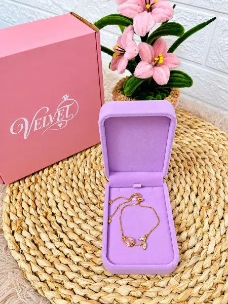 Pulsera Ajustable Tulipàn Dorado Rosado
