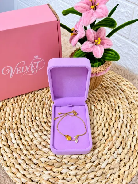 Pulsera Ajustable Tulipàn Dorado Amarillo