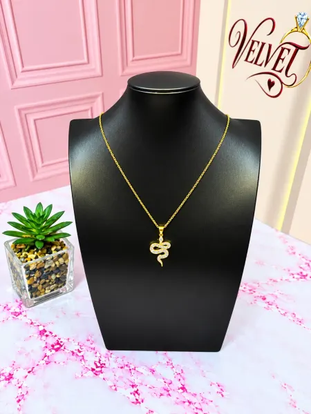 Collar Dorado Serpiente