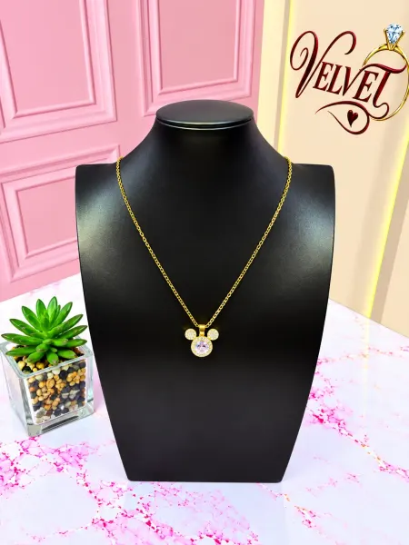 Collar Dorado Mickey