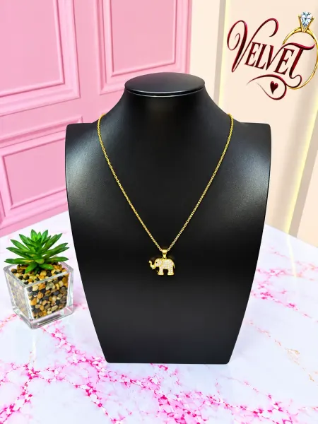 Collar Dorado Elefante